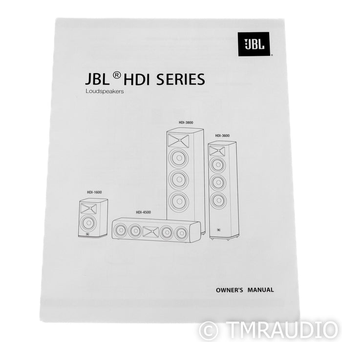 JBL HDI-1600 Bookshelf Speakers; Walnut Pair