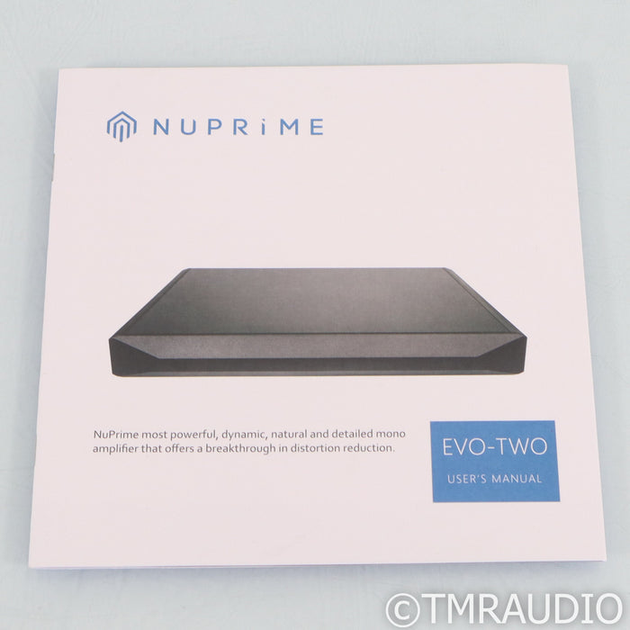 NuPrime Evolution Two Monoblock Power Amplifiers; Pair