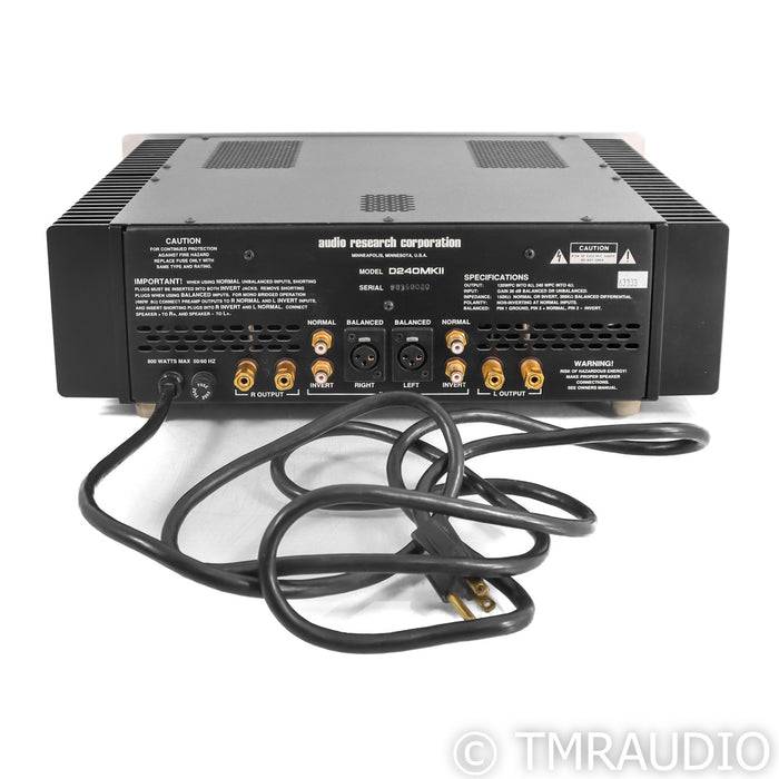 Audio Research D240 MKII Stereo Power Amplifier