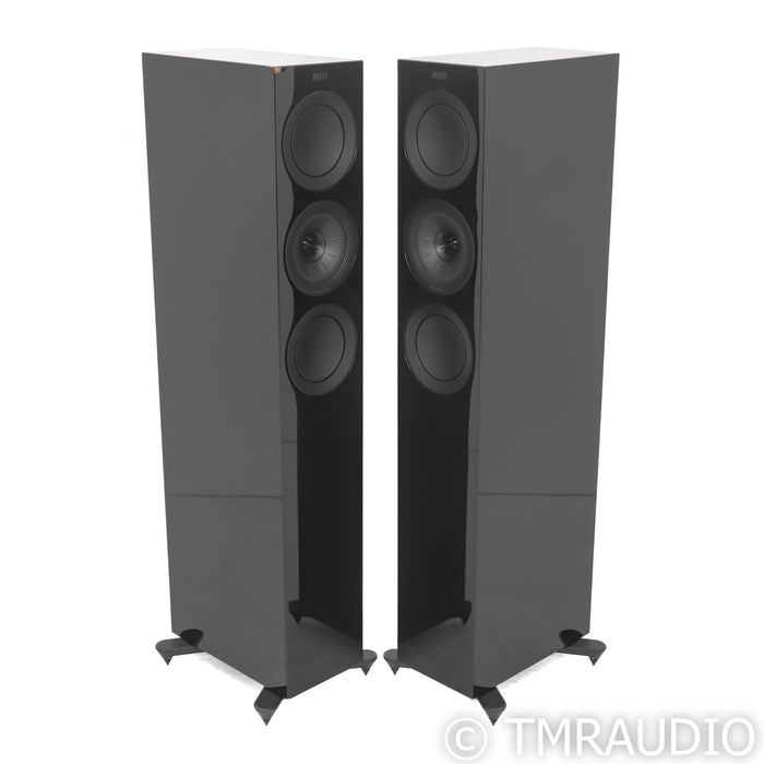 KEF R5 Floorstanding Speakers; Black Pair