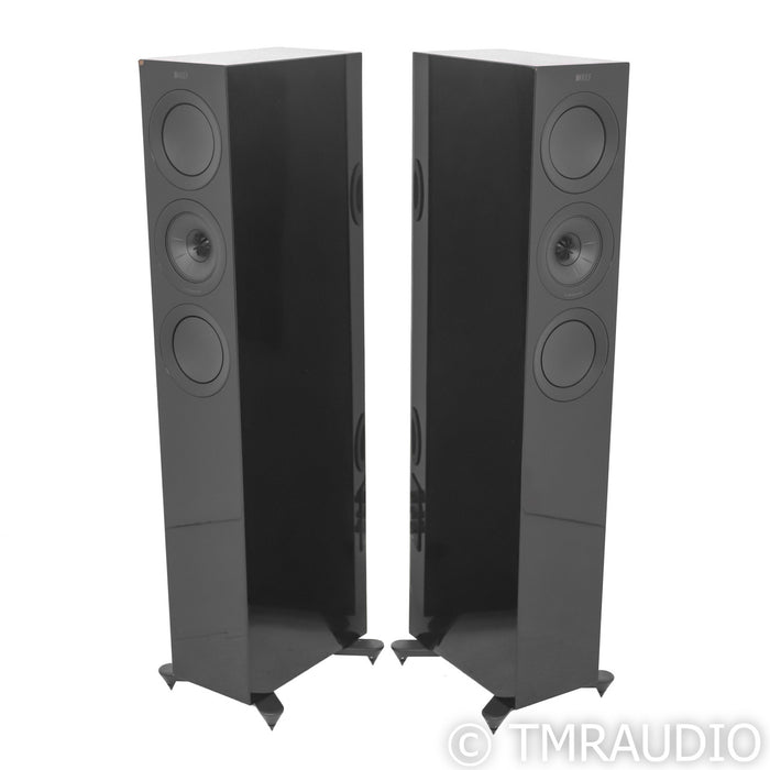 KEF R5 Floorstanding Speakers; Black Pair