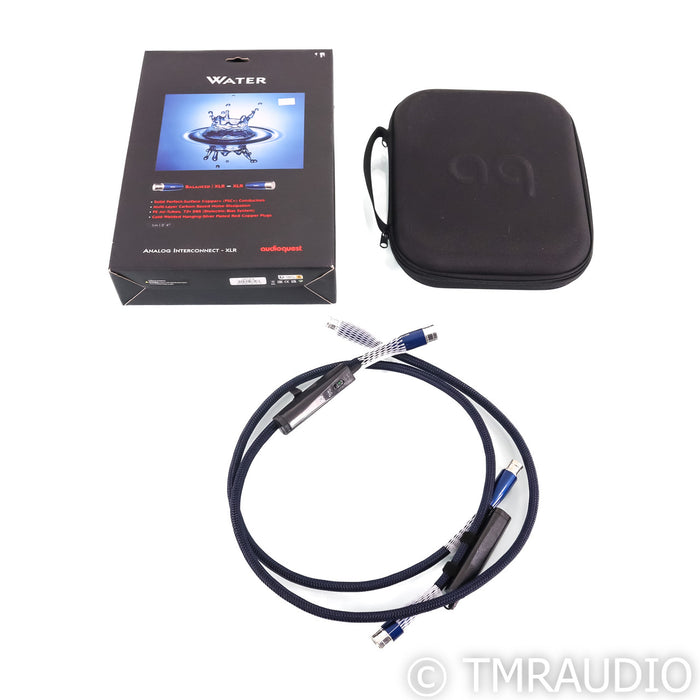 AudioQuest Water XLR Cables; 1m Pair Balanced Interconnects