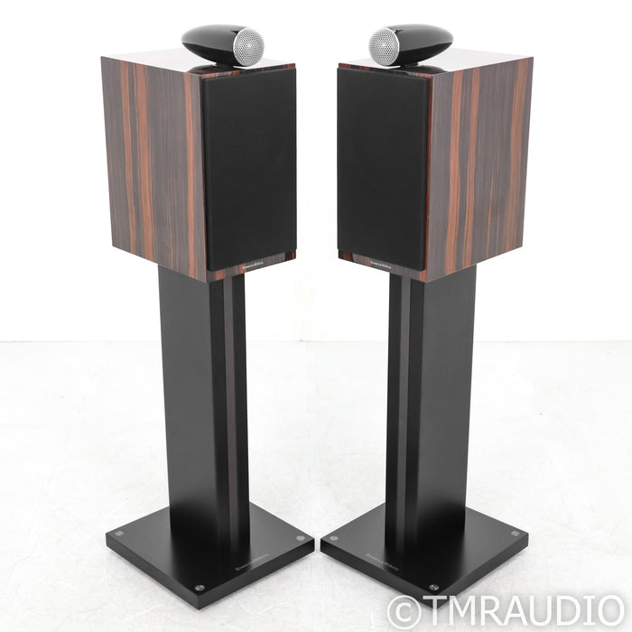 B&W 705 S2 Bookshelf Speakers; Datuk Gloss Pair w/ Stands