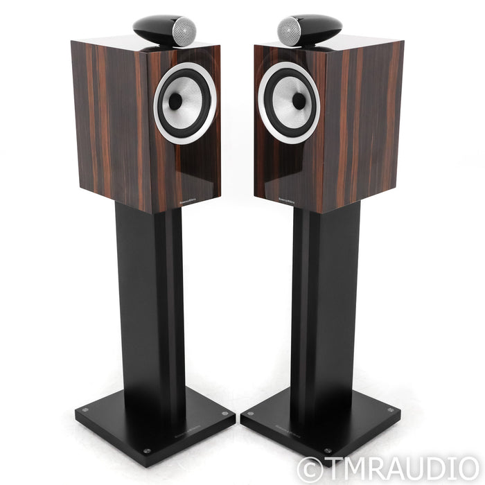 B&W 705 S2 Bookshelf Speakers; Datuk Gloss Pair w/ Stands