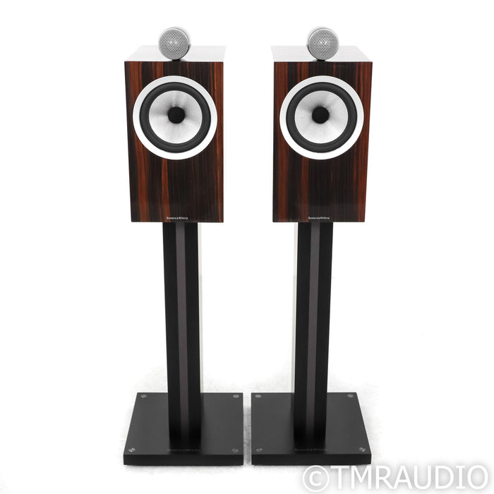 B&W 705 S2 Bookshelf Speakers; Datuk Gloss Pair w/ Stands