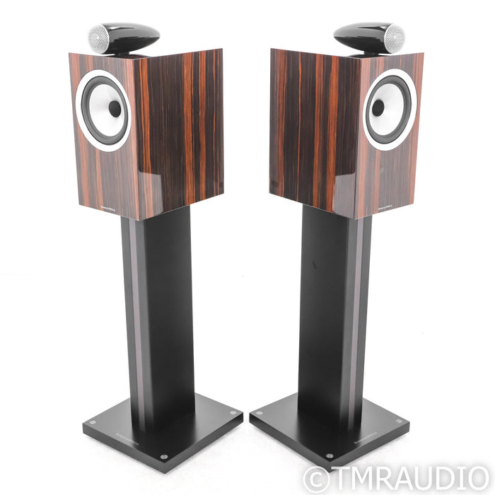 B&W 705 S2 Bookshelf Speakers; Datuk Gloss Pair w/ Stands