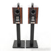 B&W 705 S2 Bookshelf Speakers; Datuk Gloss Pair w/ Stands