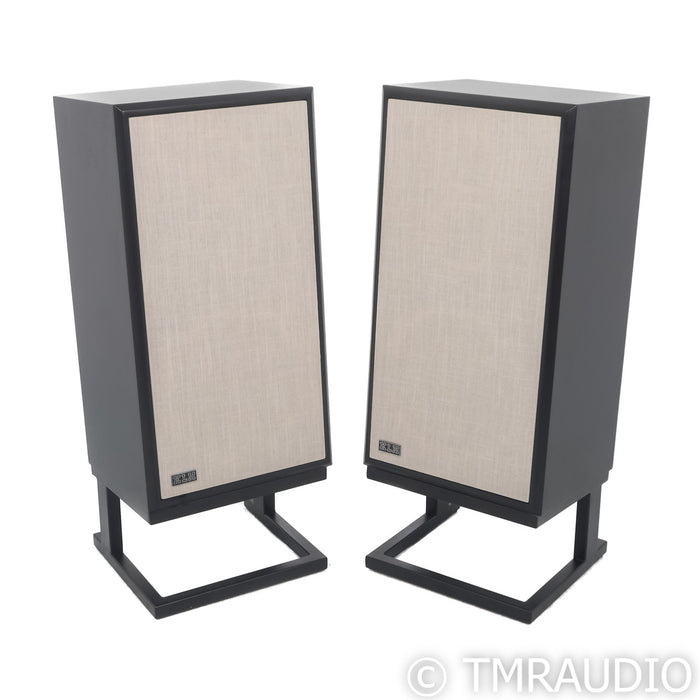 KLH Model Five Bookshelf Speakers; Nordic Noir Pair with Stands
