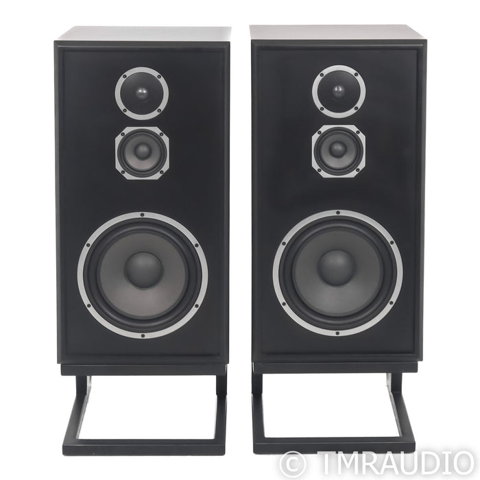 KLH Model Five Bookshelf Speakers; Nordic Noir Pair with Stands