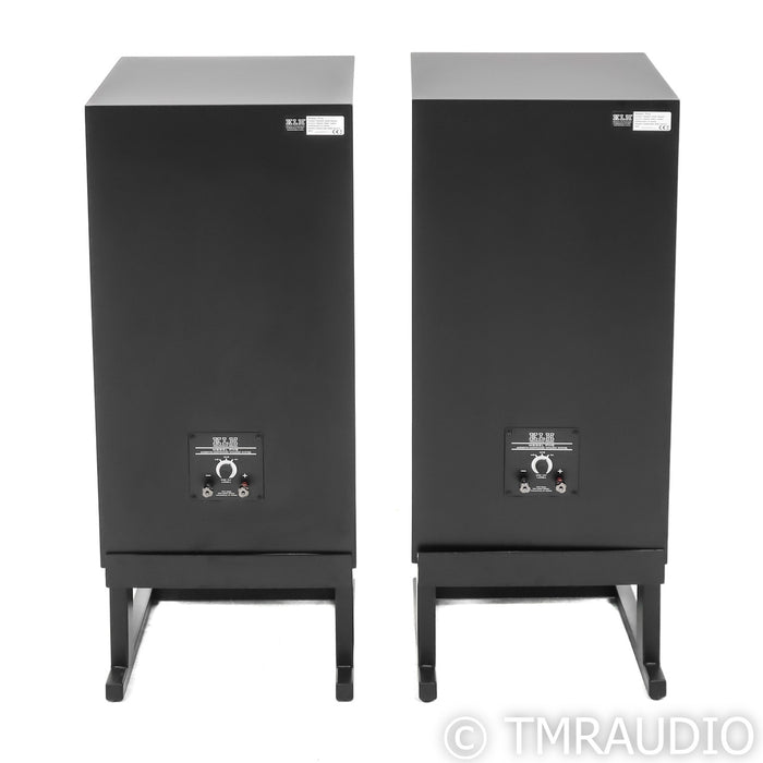 KLH Model Five Bookshelf Speakers; Nordic Noir Pair with Stands