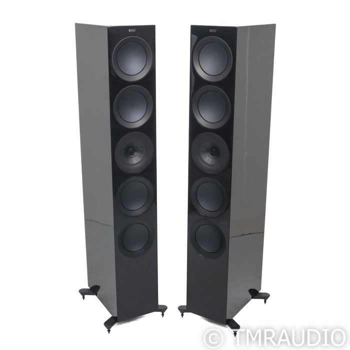 KEF R11 Floorstanding Speakers; Gloss Black Pair