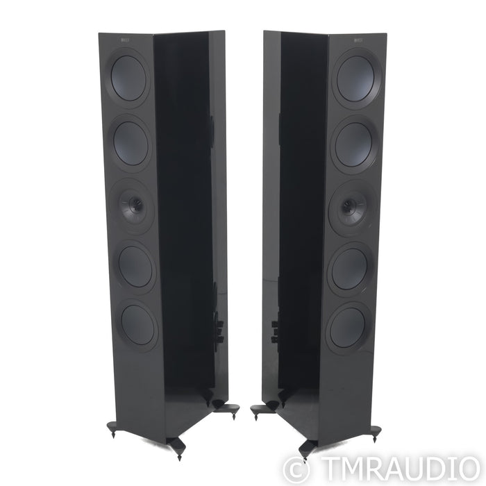KEF R11 Floorstanding Speakers; Gloss Black Pair