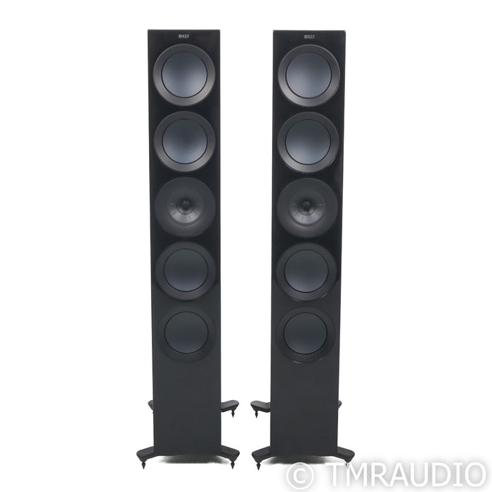 KEF R11 Floorstanding Speakers; Gloss Black Pair
