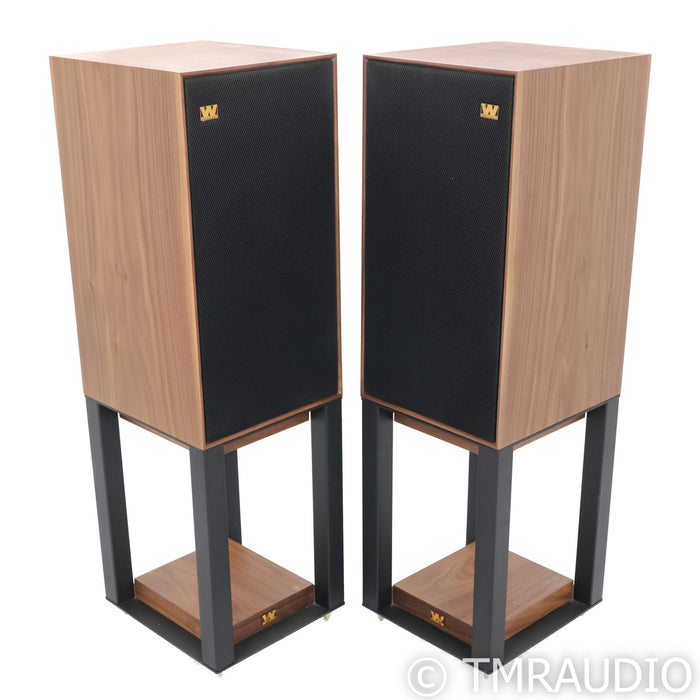 Wharfedale Linton 85th Anniversary Bookshelf Speakers; Pair with Stands