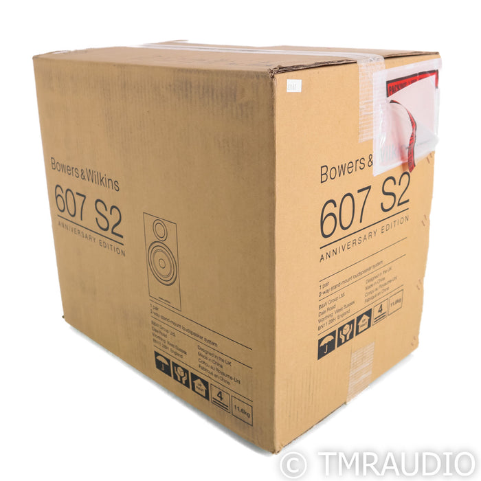 Bowers & Wilkins 607 S2 Anniversary Edition Bookshelf Speakers; Oak Pair (Sealed)