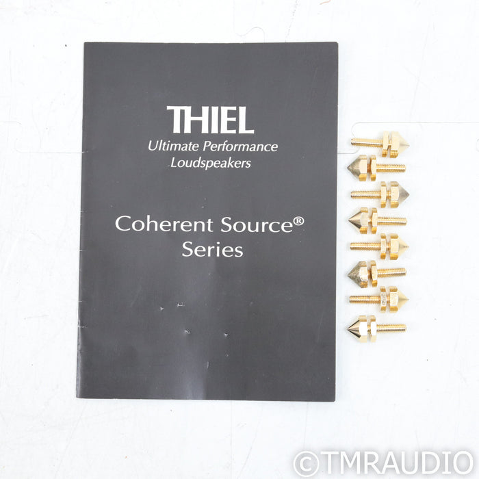 Thiel CS6 Floorstanding Speakers; Bird's Eye Maple Pair; AS-IS (Woofer Buzz)