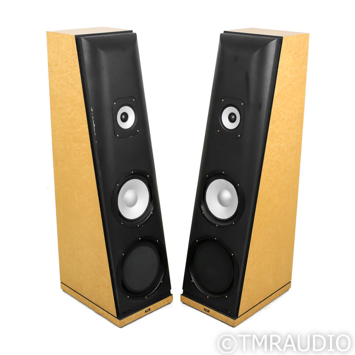 Thiel CS6 Floorstanding Speakers; Bird's Eye Maple Pair; AS-IS (Woofer Buzz)