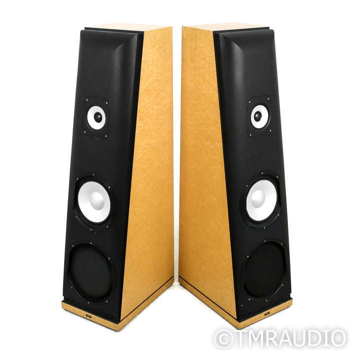 Thiel CS6 Floorstanding Speakers; Bird's Eye Maple Pair; AS-IS (Woofer Buzz)