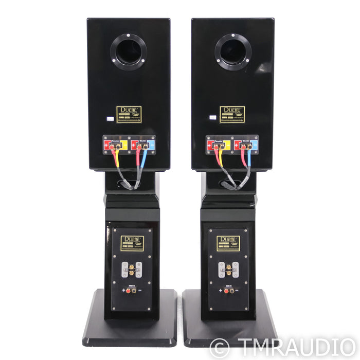 Wilson Audio Duette Series 2 Bookshelf Speakers; Black Pair with Stands