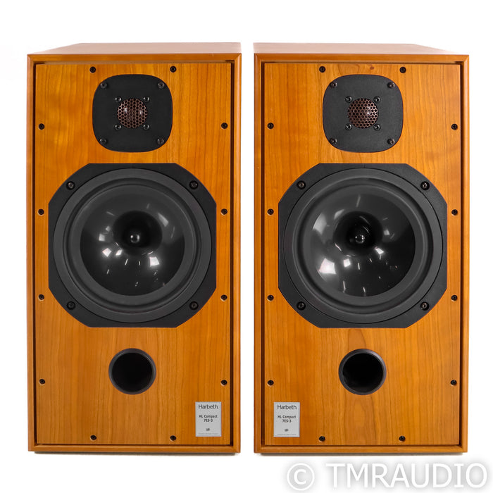 Harbeth Compact 7ES-3 30th Anniversary Bookshelf Speakers; Cherry Pair
