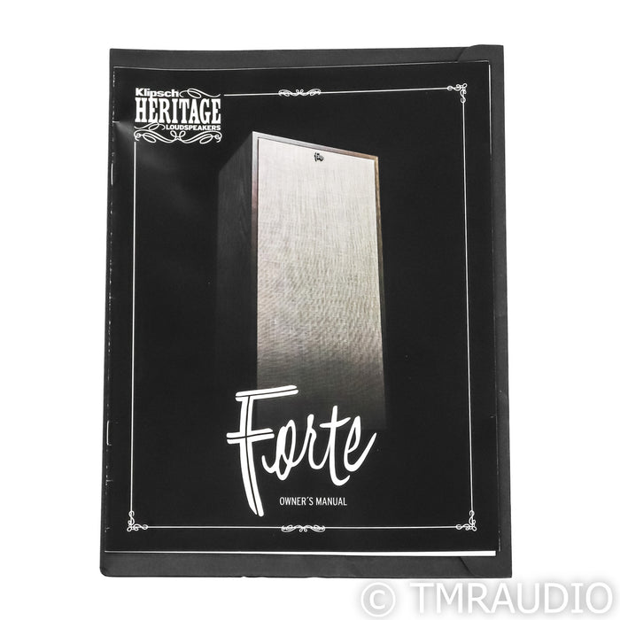 Klipsch Forte IV Floorstanding Speakers; American Walnut Pair