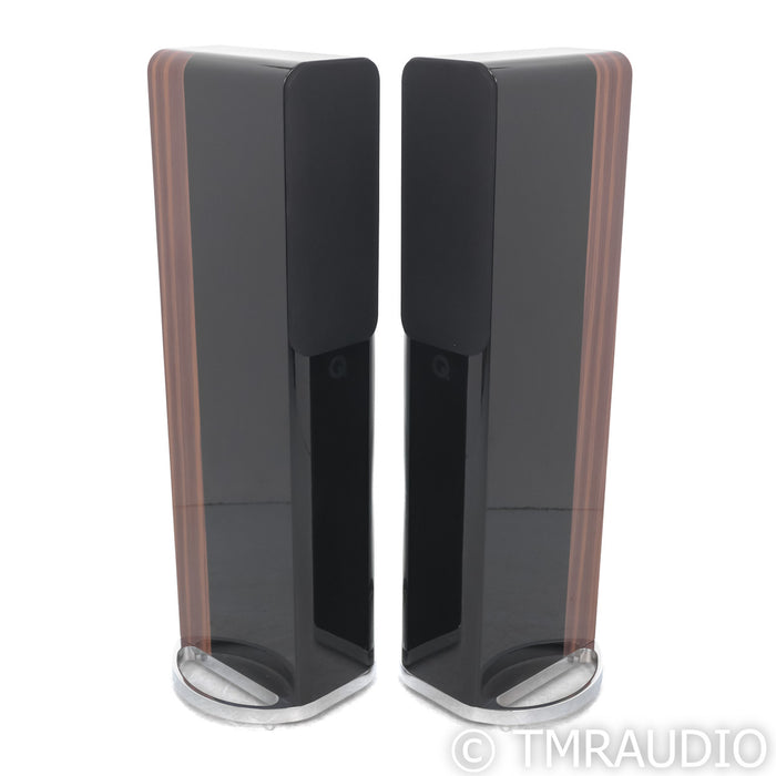 Q Acoustics Concept 500 Floorstanding Speakers; Black & Rosewood Pair