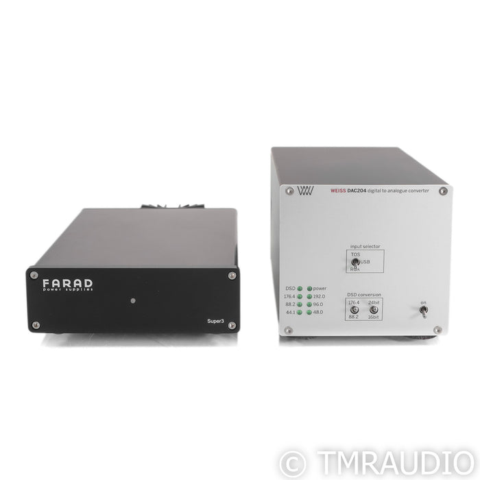 Weiss DAC204 DAC; D/A Converter; Farad Super3 PSU