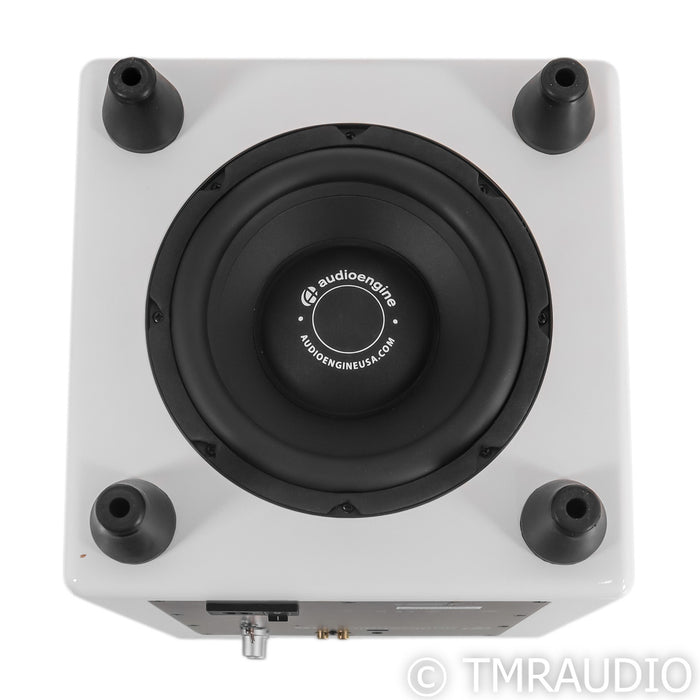 Audio Engine A5+ Powered Bookshelf Speakers; Pair; White Pair with S8 Subwoofer