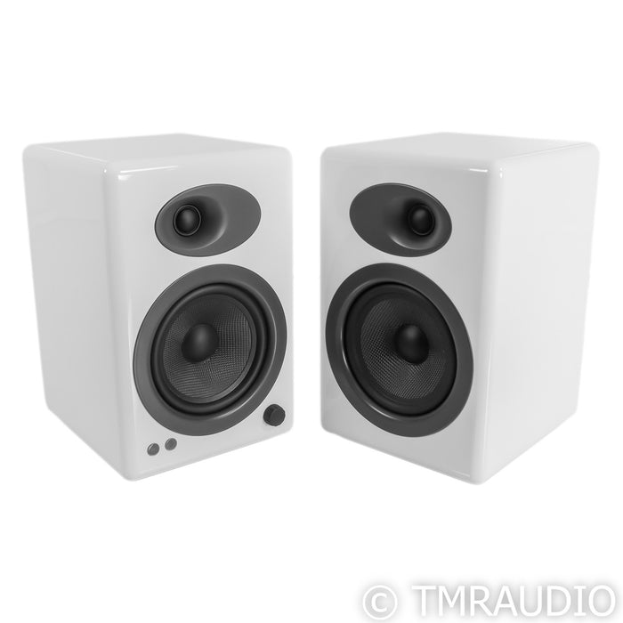 Audio Engine A5+ Powered Bookshelf Speakers; Pair; White Pair with S8 Subwoofer