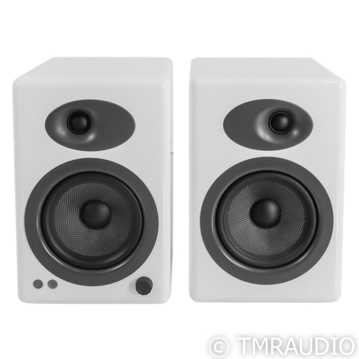 Audio Engine A5+ Powered Bookshelf Speakers; Pair; White Pair with S8 Subwoofer