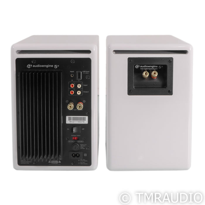 Audio Engine A5+ Powered Bookshelf Speakers; Pair; White Pair with S8 Subwoofer