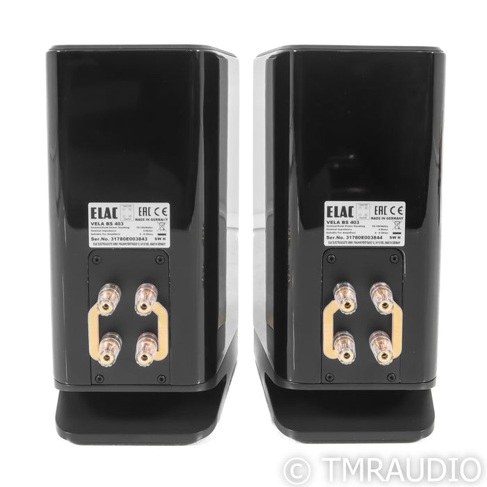 Elac Vela BS 403 Bookshelf Speakers; Gloss Black Pair
