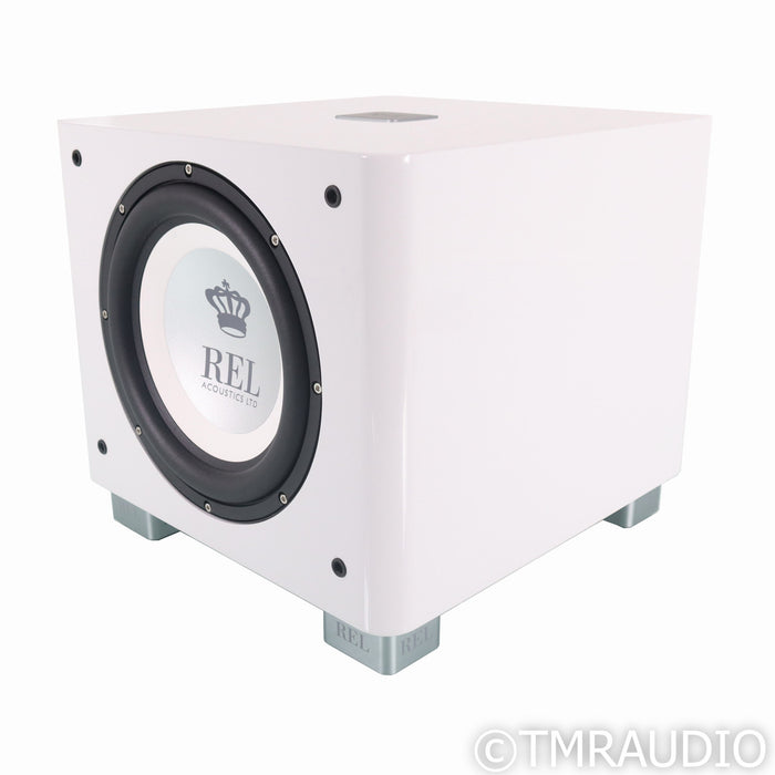 REL Acoustics REL T/9x 10" Powered Subwoofer; High Gloss White (Open Box)