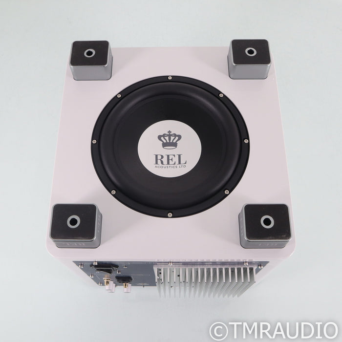 REL Acoustics REL T/9x 10" Powered Subwoofer; High Gloss White (Open Box)