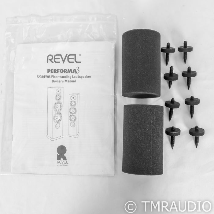 Revel Performa3 F208 Floorstanding Speakers; Walnut Pair