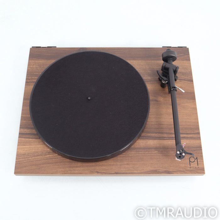 Rega Planar 1 Plus Belt Drive Turntable; Walnut; Carbon MM Cartridge (Open Box)