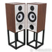 Mission 770 Bookshelf Speakers / Monitors; Walnut Pair with Stands (Open Box)