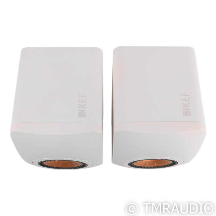 KEF LS50 Meta Bookshelf Speakers; Mineral White Pair