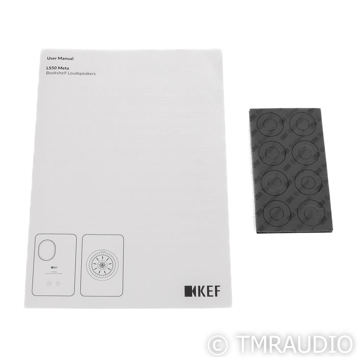 KEF LS50 Meta Bookshelf Speakers; Mineral White Pair
