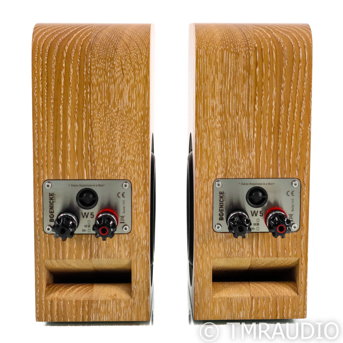 Boenicke W5 SE Bookshelf Speakers; Oak Pair