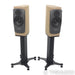 Dynaudio Confidence 20 Bookshelf Speakers; Blonde Wood Pair w/ Stands