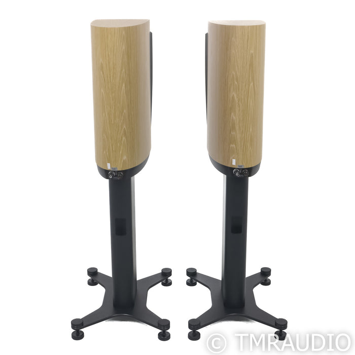 Dynaudio Confidence 20 Bookshelf Speakers; Blonde Wood Pair w/ Stands
