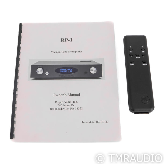 Rogue Audio RP-1 Stereo Tube Preamplifier; MM & MC Phono