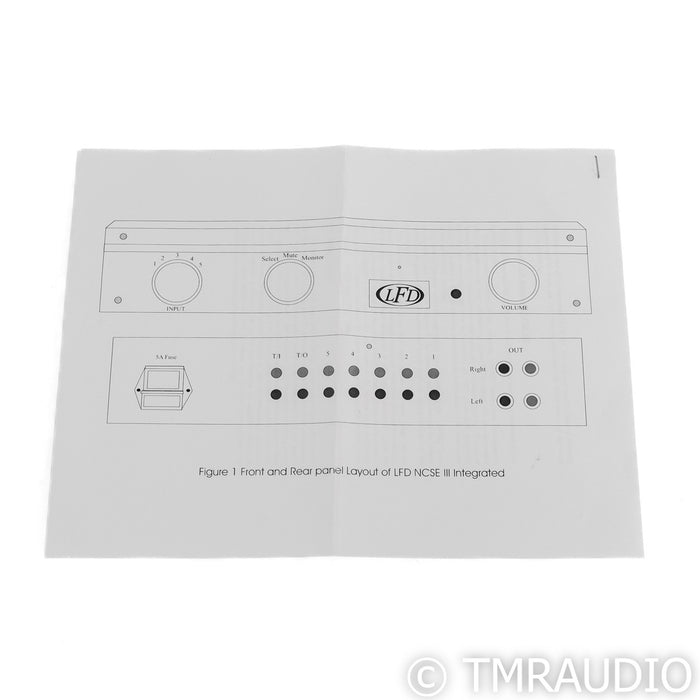 LFD NCSE Mk. III Stereo Integrated Amplifier; Mk3