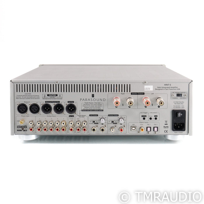 Parasound Halo HINT 6 Stereo Integrated Amplifier; MM & MC Phono