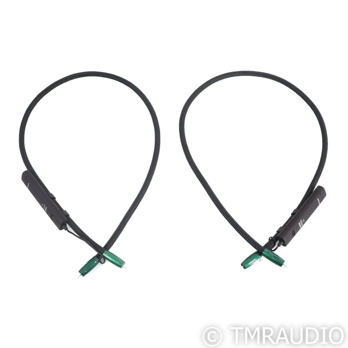 AudioQuest Earth RCA Cables; 1m Pair Interconnects; 72v DBS