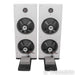 Spatial Audio M3 Sapphire Open Baffle Floorstanding Speakers; White Pair