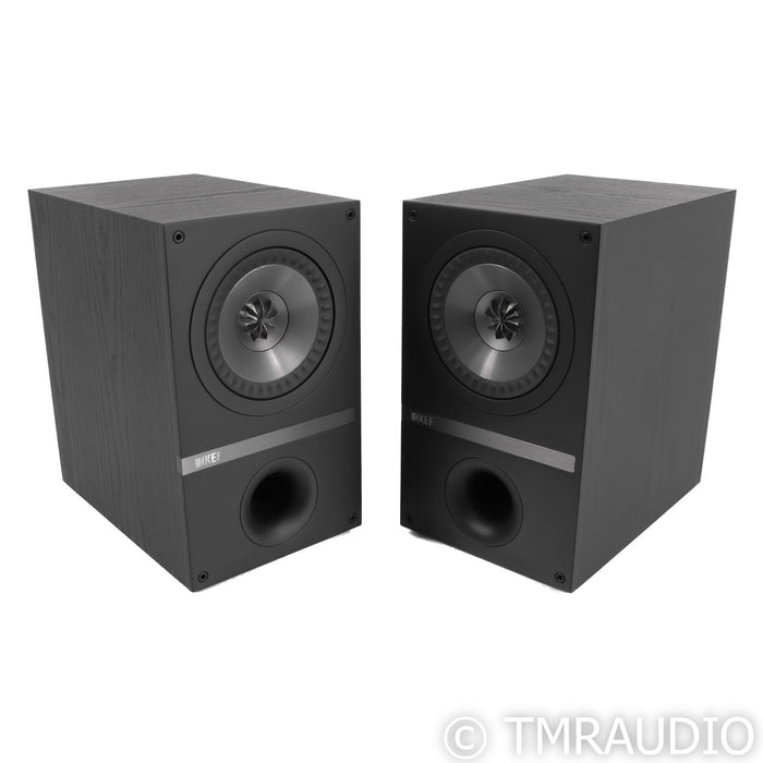 KEF Q100 Bookshelf Speakers; Black Oak Pair