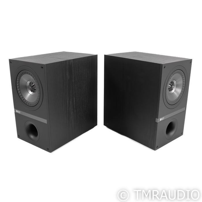 KEF Q100 Bookshelf Speakers; Black Oak Pair