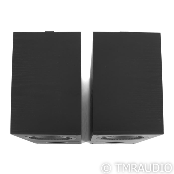 KEF Q100 Bookshelf Speakers; Black Oak Pair